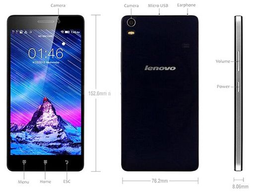 Мобільний телефон Lenovo S8 A7600 (Blac
