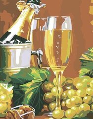 Картина по номерам Виноград с шампанским