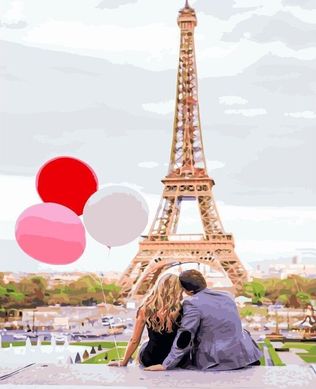 Картина за номерами Паризьке кохання