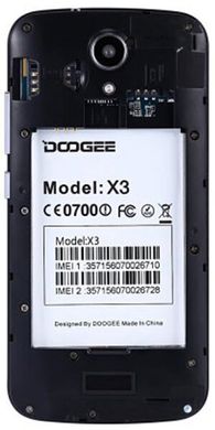 Мобільний телефон Doogee X3 MTK6580 (Black)