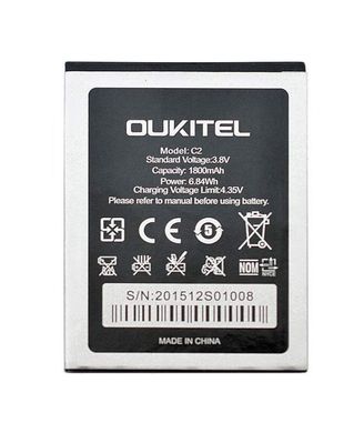 Аккумулятор Oukitel S/N:JDZ8911260988 для Oukitel C2
