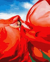Картина по номерам Женщина в красном