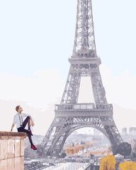 Картина по номерам Он в ожидании Парижа